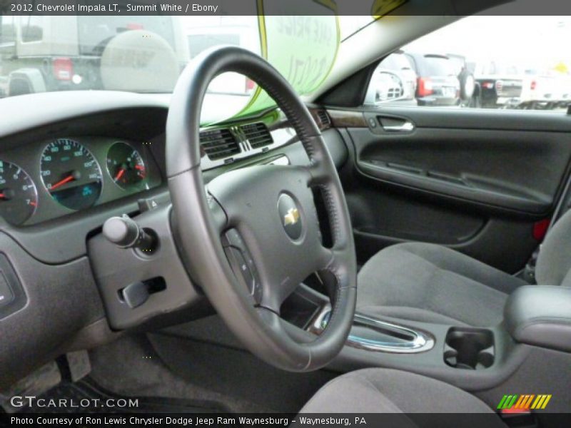 Summit White / Ebony 2012 Chevrolet Impala LT