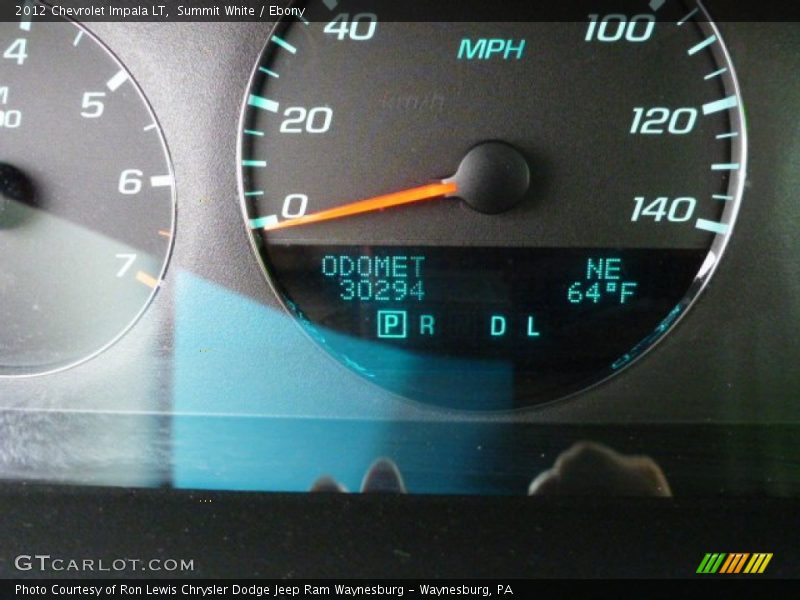 Summit White / Ebony 2012 Chevrolet Impala LT