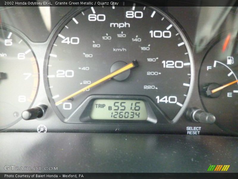 Granite Green Metallic / Quartz Gray 2002 Honda Odyssey EX-L