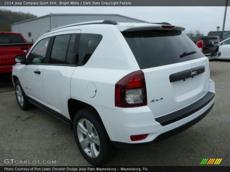 Bright White / Dark Slate Gray/Light Pebble 2014 Jeep Compass Sport 4x4