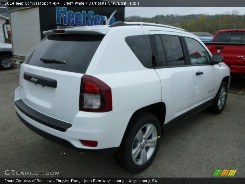 Bright White / Dark Slate Gray/Light Pebble 2014 Jeep Compass Sport 4x4