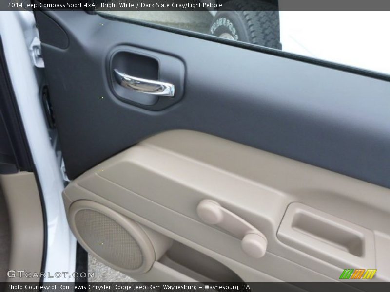 Bright White / Dark Slate Gray/Light Pebble 2014 Jeep Compass Sport 4x4