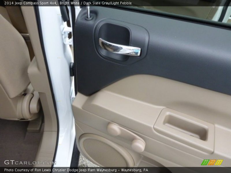Bright White / Dark Slate Gray/Light Pebble 2014 Jeep Compass Sport 4x4