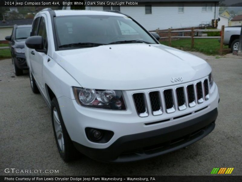 Bright White / Dark Slate Gray/Light Pebble 2014 Jeep Compass Sport 4x4
