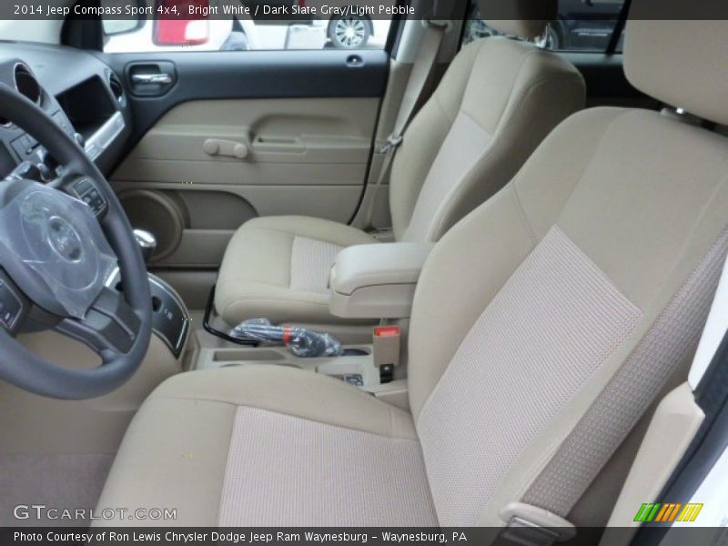 Bright White / Dark Slate Gray/Light Pebble 2014 Jeep Compass Sport 4x4
