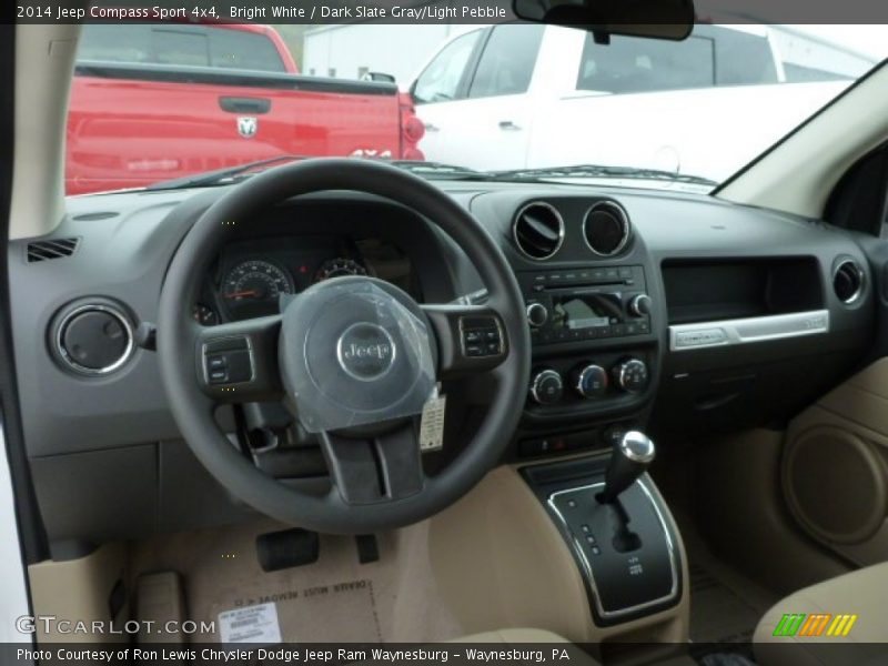Bright White / Dark Slate Gray/Light Pebble 2014 Jeep Compass Sport 4x4