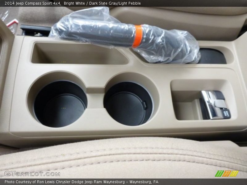 Bright White / Dark Slate Gray/Light Pebble 2014 Jeep Compass Sport 4x4