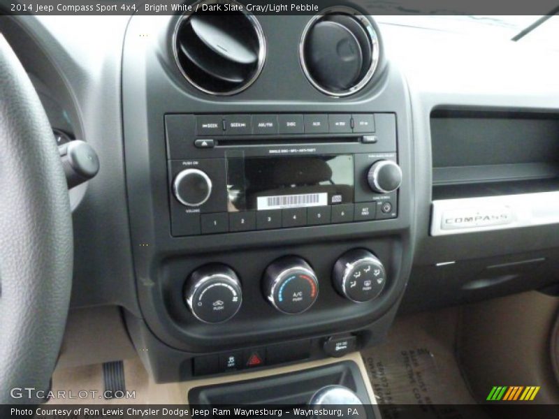 Bright White / Dark Slate Gray/Light Pebble 2014 Jeep Compass Sport 4x4
