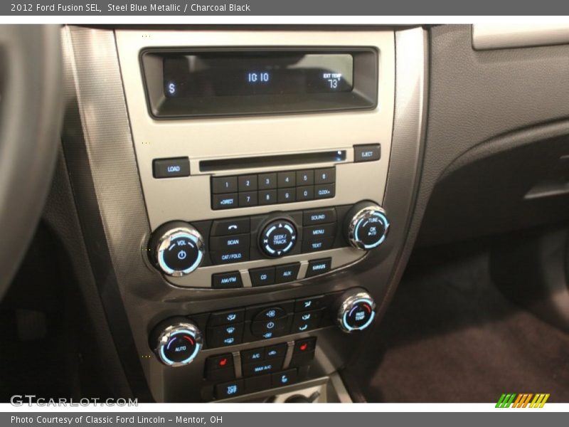 Steel Blue Metallic / Charcoal Black 2012 Ford Fusion SEL