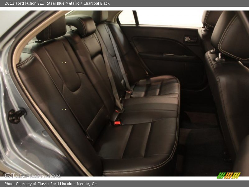 Steel Blue Metallic / Charcoal Black 2012 Ford Fusion SEL