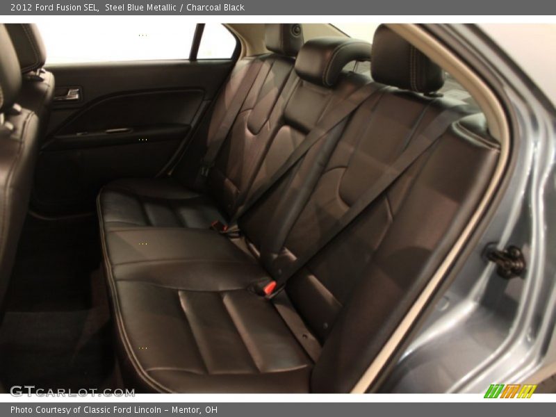 Steel Blue Metallic / Charcoal Black 2012 Ford Fusion SEL