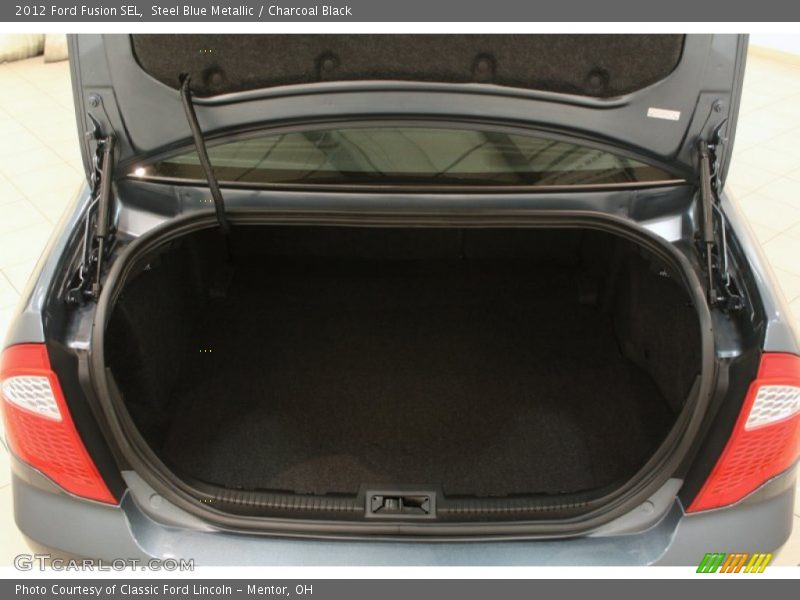 Steel Blue Metallic / Charcoal Black 2012 Ford Fusion SEL
