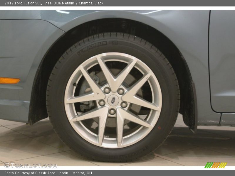 Steel Blue Metallic / Charcoal Black 2012 Ford Fusion SEL