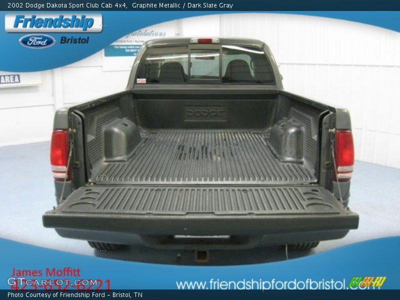Graphite Metallic / Dark Slate Gray 2002 Dodge Dakota Sport Club Cab 4x4