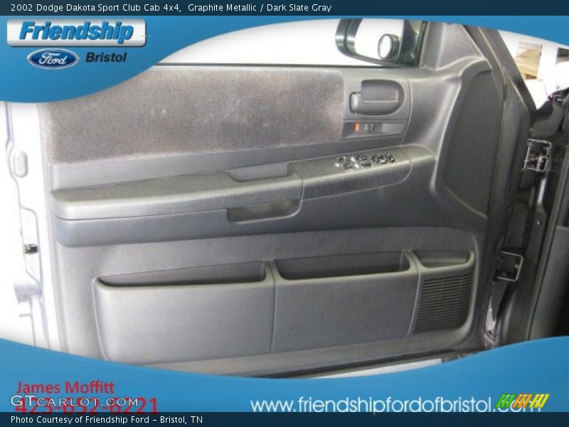 Graphite Metallic / Dark Slate Gray 2002 Dodge Dakota Sport Club Cab 4x4