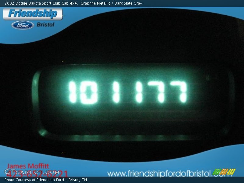 Graphite Metallic / Dark Slate Gray 2002 Dodge Dakota Sport Club Cab 4x4