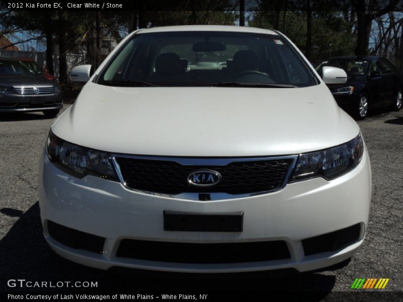 Clear White / Stone 2012 Kia Forte EX