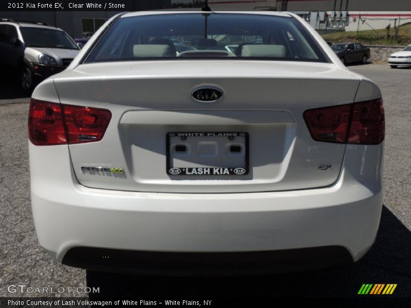 Clear White / Stone 2012 Kia Forte EX