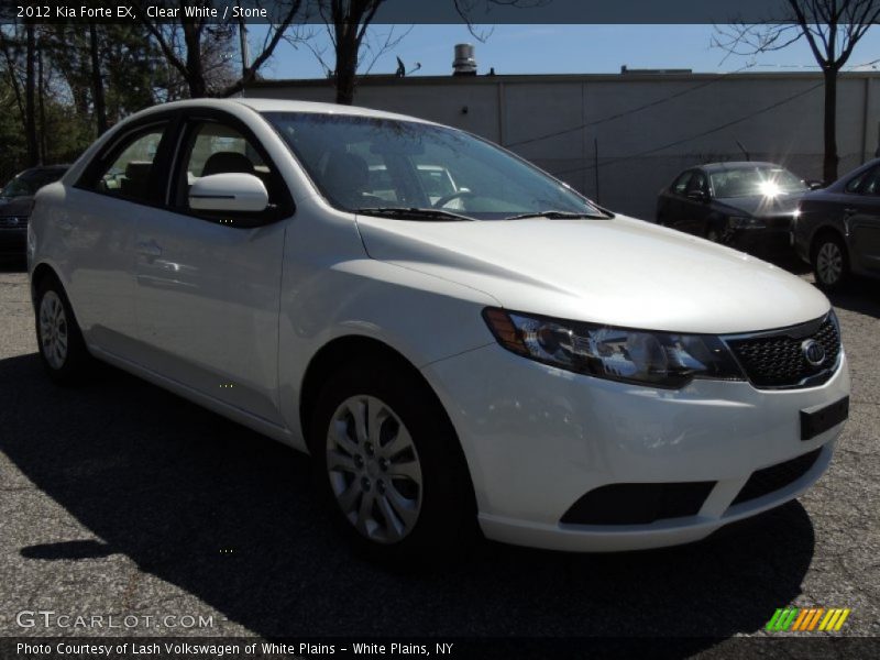 Clear White / Stone 2012 Kia Forte EX