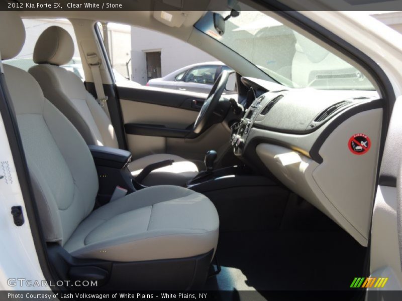 Clear White / Stone 2012 Kia Forte EX