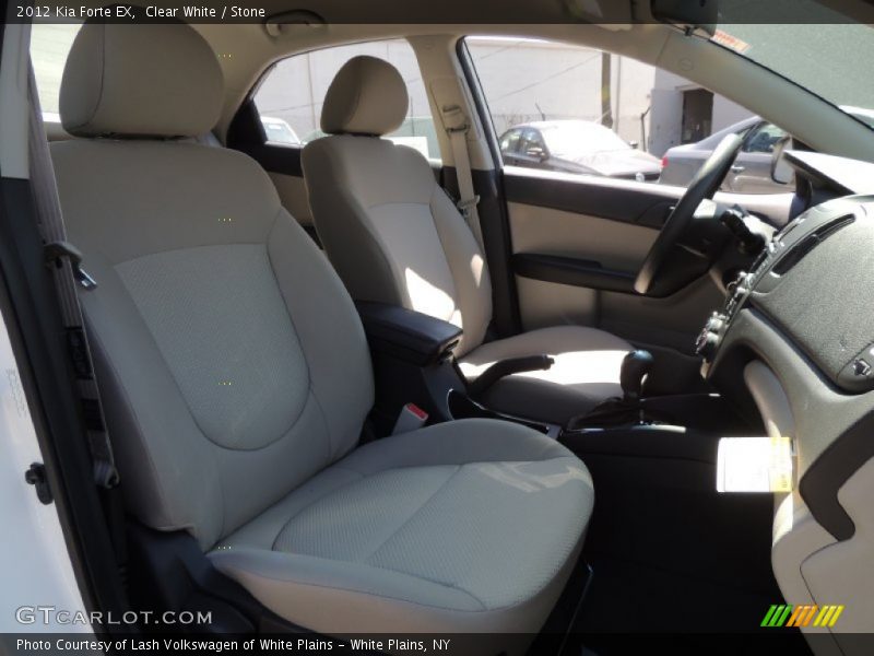 Clear White / Stone 2012 Kia Forte EX