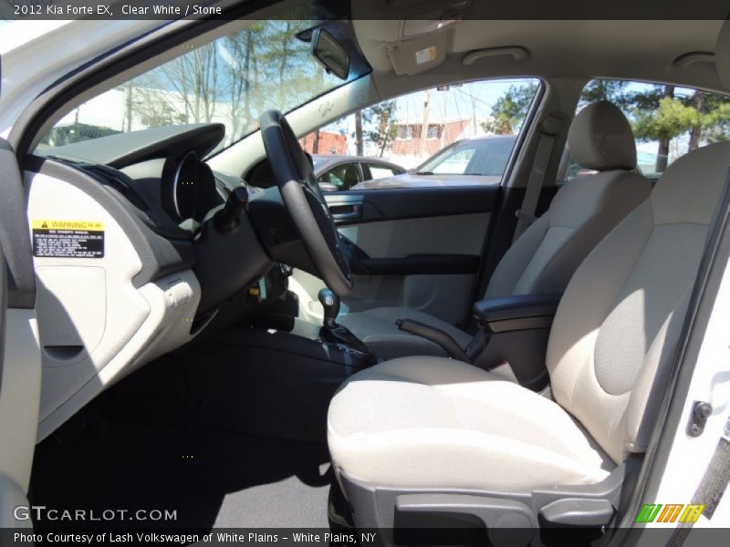 Clear White / Stone 2012 Kia Forte EX