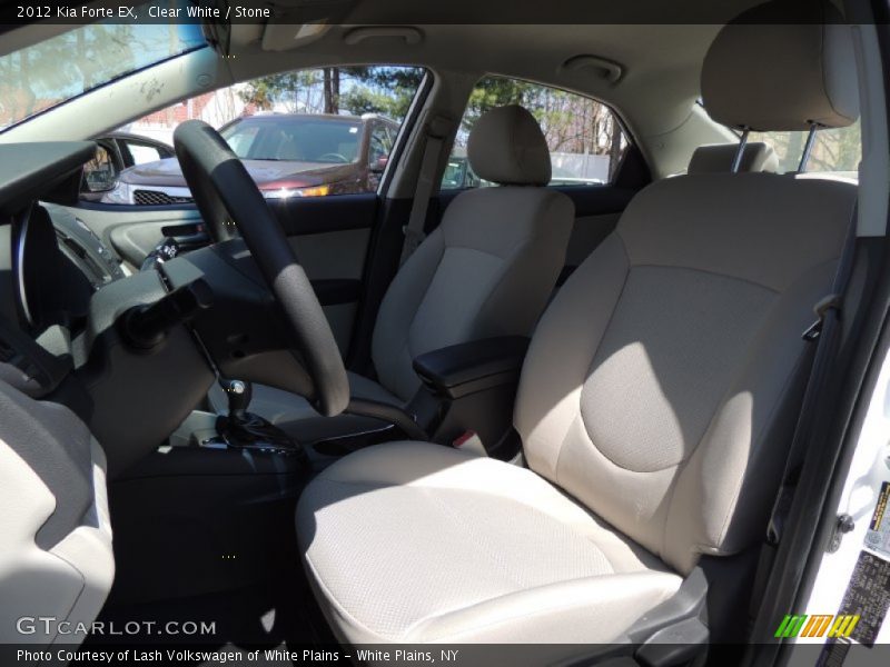 Clear White / Stone 2012 Kia Forte EX