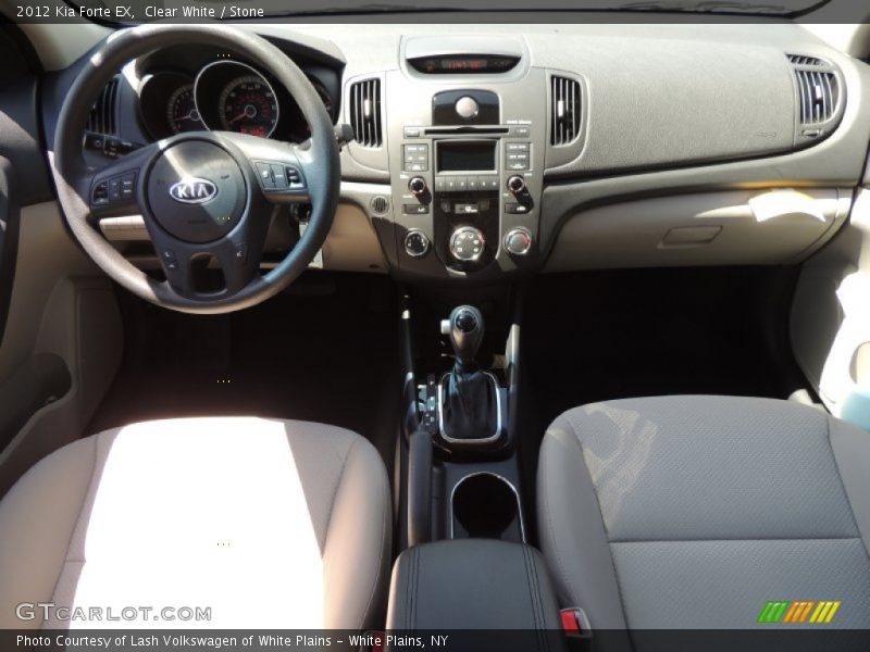 Clear White / Stone 2012 Kia Forte EX