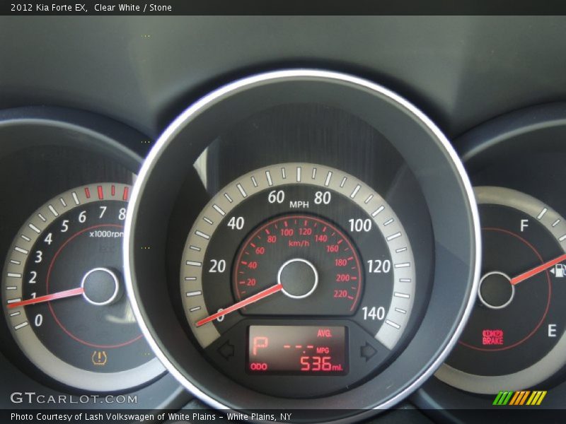 Clear White / Stone 2012 Kia Forte EX