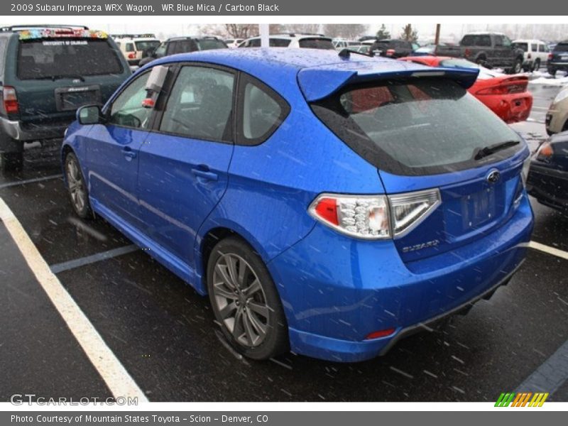 WR Blue Mica / Carbon Black 2009 Subaru Impreza WRX Wagon