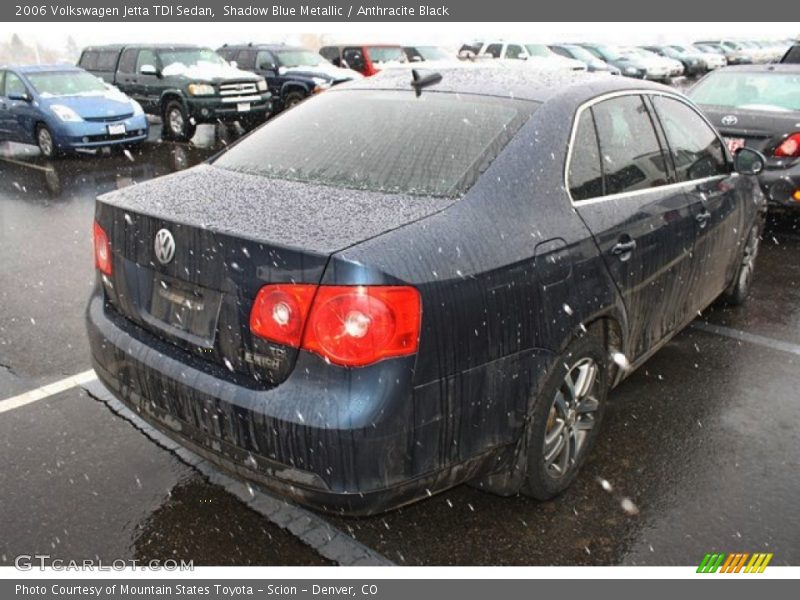Shadow Blue Metallic / Anthracite Black 2006 Volkswagen Jetta TDI Sedan