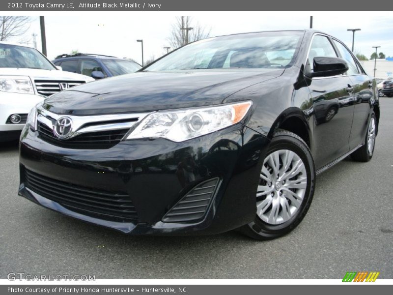 Attitude Black Metallic / Ivory 2012 Toyota Camry LE