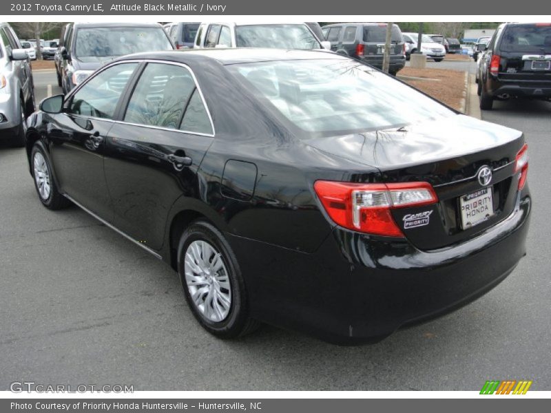 Attitude Black Metallic / Ivory 2012 Toyota Camry LE