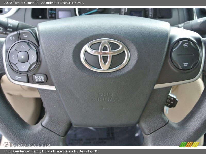 Attitude Black Metallic / Ivory 2012 Toyota Camry LE