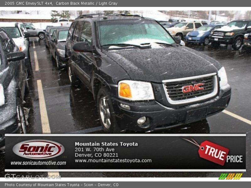 Carbon Black Metallic / Light Gray 2005 GMC Envoy SLT 4x4