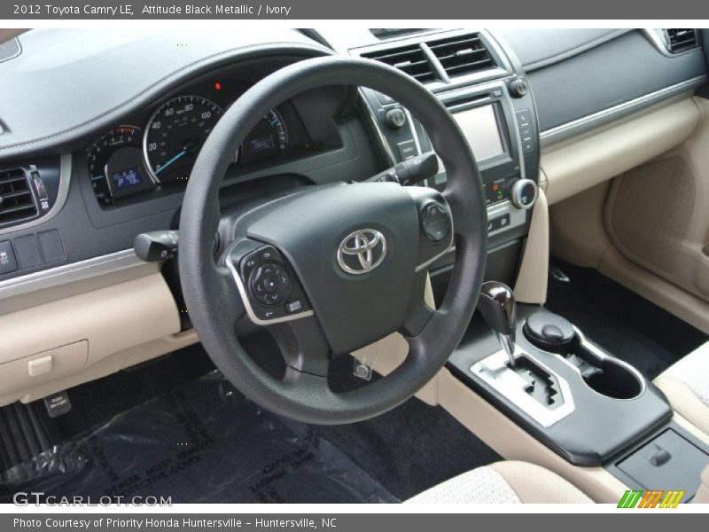 Attitude Black Metallic / Ivory 2012 Toyota Camry LE
