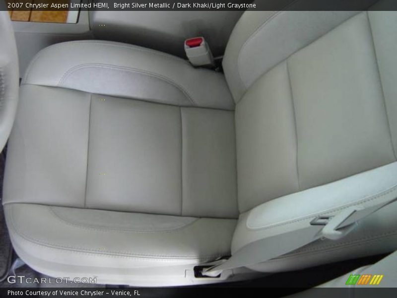 Bright Silver Metallic / Dark Khaki/Light Graystone 2007 Chrysler Aspen Limited HEMI