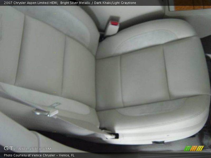 Bright Silver Metallic / Dark Khaki/Light Graystone 2007 Chrysler Aspen Limited HEMI