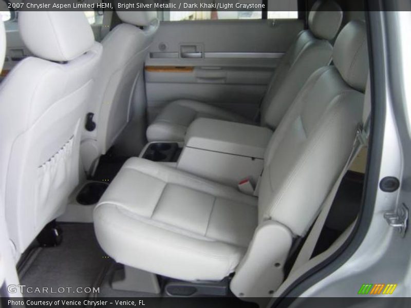 Bright Silver Metallic / Dark Khaki/Light Graystone 2007 Chrysler Aspen Limited HEMI