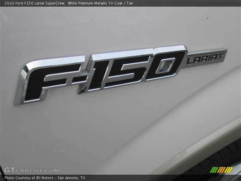 White Platinum Metallic Tri Coat / Tan 2010 Ford F150 Lariat SuperCrew