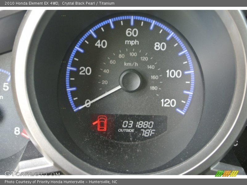 Crystal Black Pearl / Titanium 2010 Honda Element EX 4WD