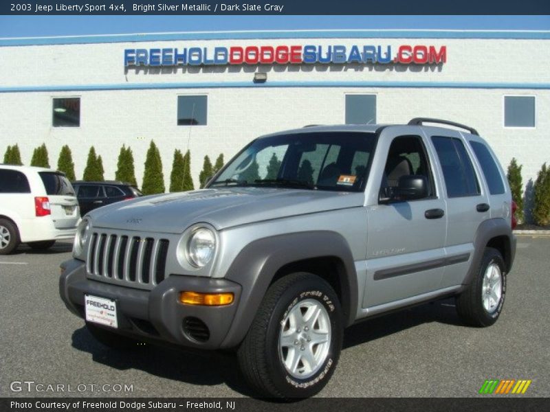 Bright Silver Metallic / Dark Slate Gray 2003 Jeep Liberty Sport 4x4