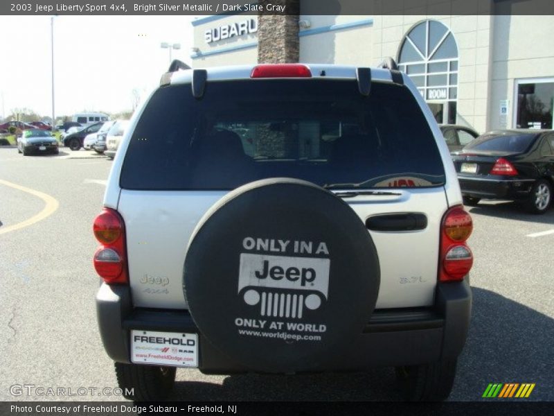 Bright Silver Metallic / Dark Slate Gray 2003 Jeep Liberty Sport 4x4
