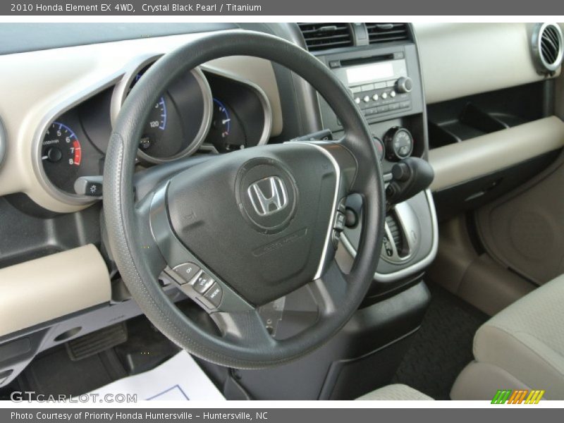 Crystal Black Pearl / Titanium 2010 Honda Element EX 4WD