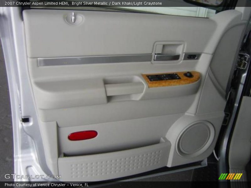 Bright Silver Metallic / Dark Khaki/Light Graystone 2007 Chrysler Aspen Limited HEMI