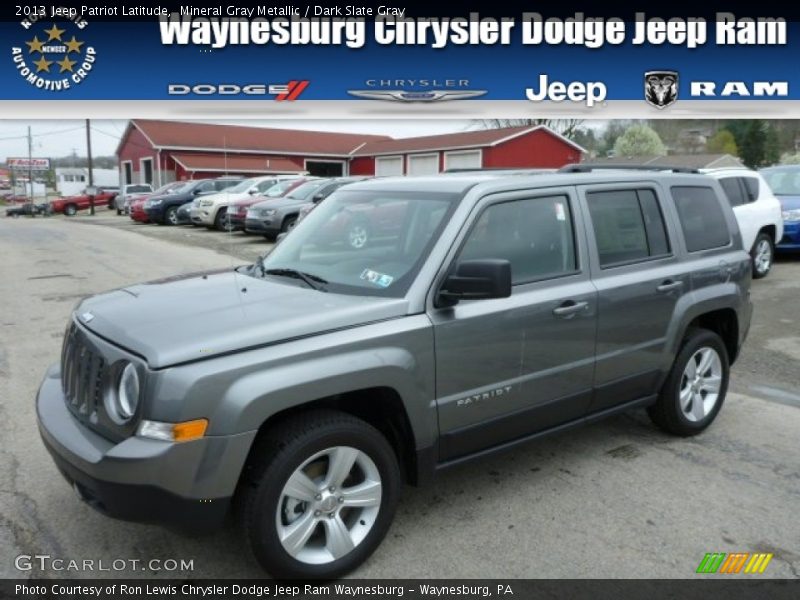 Mineral Gray Metallic / Dark Slate Gray 2013 Jeep Patriot Latitude