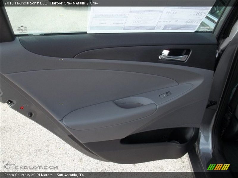 Harbor Gray Metallic / Gray 2013 Hyundai Sonata SE