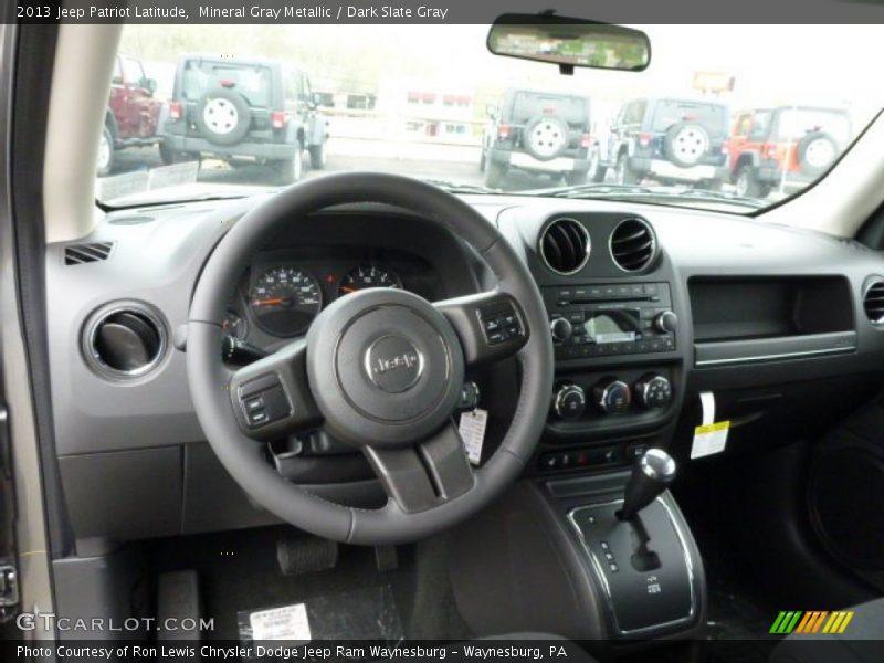 Mineral Gray Metallic / Dark Slate Gray 2013 Jeep Patriot Latitude