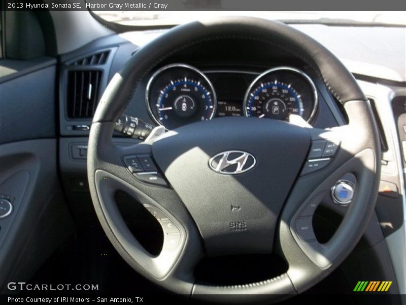 Harbor Gray Metallic / Gray 2013 Hyundai Sonata SE