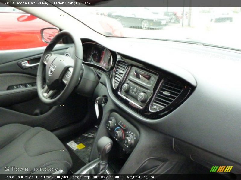 Header Orange / Black 2013 Dodge Dart Rallye